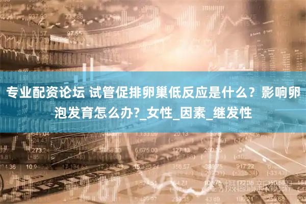 专业配资论坛 试管促排卵巢低反应是什么？影响卵泡发育怎么办?_女性_因素_继发性